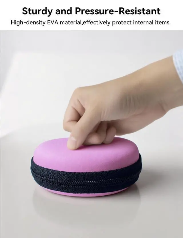 Alt view image 4 of 6 - Earphone Case Headphone Earbud Hard Protective Carrying Case Bag