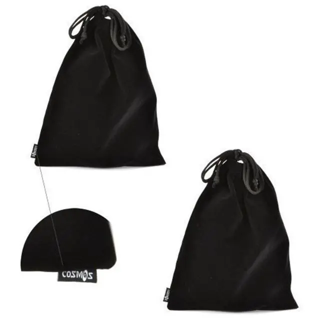 Alt view image 2 of 3 - 2 Pcs Portable Headphone Carrying Bag Travel Headset Storage Pouch Soft Drawstring Headphone Case Bag for Over-Ear Headphones Gaming Headset Neckband Earphones (Black Color)