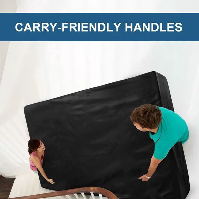 Alt view image 5 of 6 - Mattress Bags for Moving and Storage Twin Size Waterproof | Mattress Protector Mattress Cover with Heavy Duty Handles,Strong Zipper,Reusable Thick Moving Supplies & Moving Bags,Black