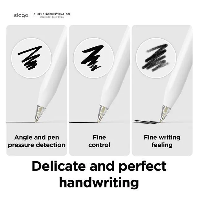 Alt view image 3 of 7 - 2 Pack Replacement Metal Pencil Tips for Apple Pencil Pro | Apple Pencil and Apple Pencil, Wear-Resistant High Sensitivity Pencil Nibs (1st & 2nd Generation) (USB-C)