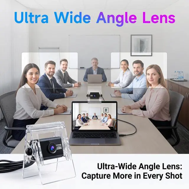 Alt view image 7 of 7 - 720P USB HD Webcam with Microphone Web Camera for PCwith Auto White Balance for Video Calls, Live Streaming Gaming & Online Meetings USB Streaming Camera