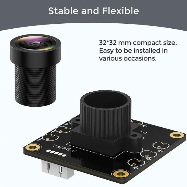 Alt view image 7 of 7 - 1080P USB2.0 UVC Camera, 130° Wide Angle Camera, Plug & Play for PC, Raspberry Pi, Jetson Nano and SBCs. Support Windows, Linux, Android and Mac OS.