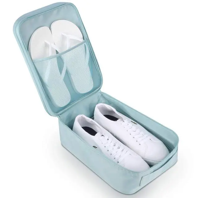 Alt view image 3 of 7 - Travel Accessories, Water Resistant Portable Gym Golf Shoe Bag Light Pink