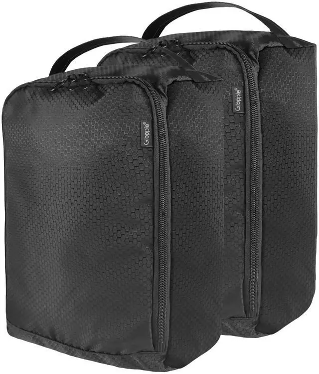 Main image of Shoe Bags for Travel Shoe Pouch Portable Large Shoes Storage Bag (2 PACK) for Men Women Shoe Organizer Shoe Packing Cubes Gym Sport Must Have for Business Trip Bolsa de Zapatos Black