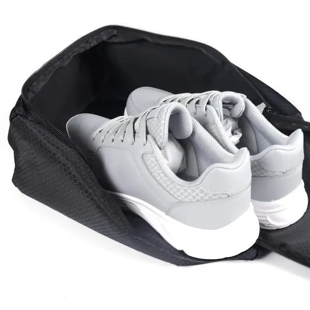 Alt view image 6 of 7 - Shoe Bags for Travel Shoe Pouch Portable Large Shoes Storage Bag (2 PACK) for Men Women Shoe Organizer Shoe Packing Cubes Gym Sport Must Have for Business Trip Bolsa de Zapatos Black