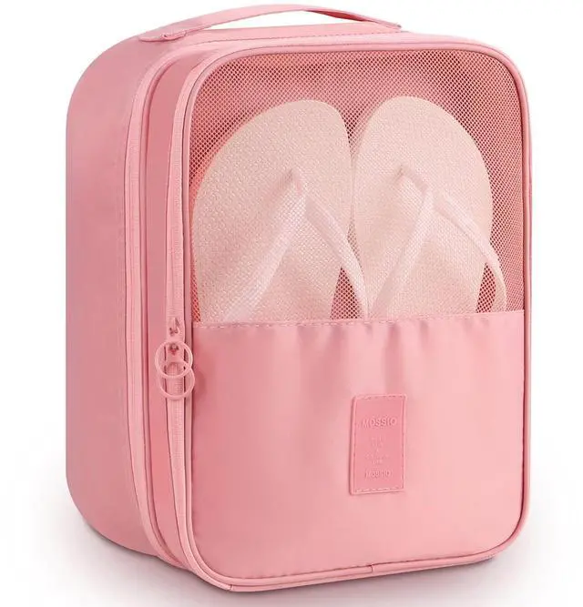 Main image of Travel Accessories, Water Resistant Portable Gym Golf Shoe Bag Light Pink