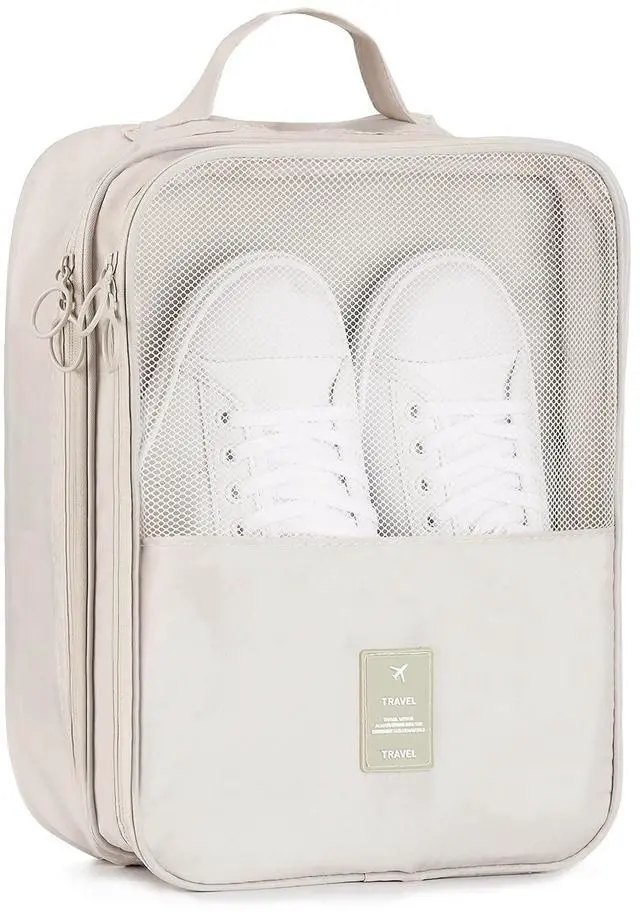 Main image of Travel Shoe Bag Holds 3 Pair of Shoes, Shoe Storage Pouch for Travel and Daily Use, Travel Suitcase Shoe Organizer, Waterproof