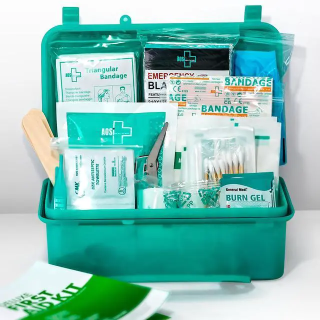 Alt view image 7 of 7 - 150 Pieces Hardcase First Aid Kit - First Aid Box Contains Premium Medical Supplies for Travel, Home, Office, Vehicle, Camping, Workplace & Outdoor
