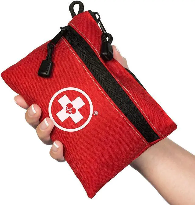 Main image of 64 Piece First Aid Kit for Camping, Travel, Car & Survival | 2-in-1 with Bonus Mini Kit for Home, Businesses, Medical Emergency Aid & FAK