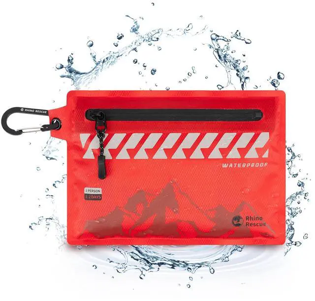 Main image of Waterproof First Aid Kit, 114pc Ultralight Compact Gear | Medical Kit for Backpacking, Cycling, Travel, Vehicles, Climbing, Easy to Carry in a Carry-on