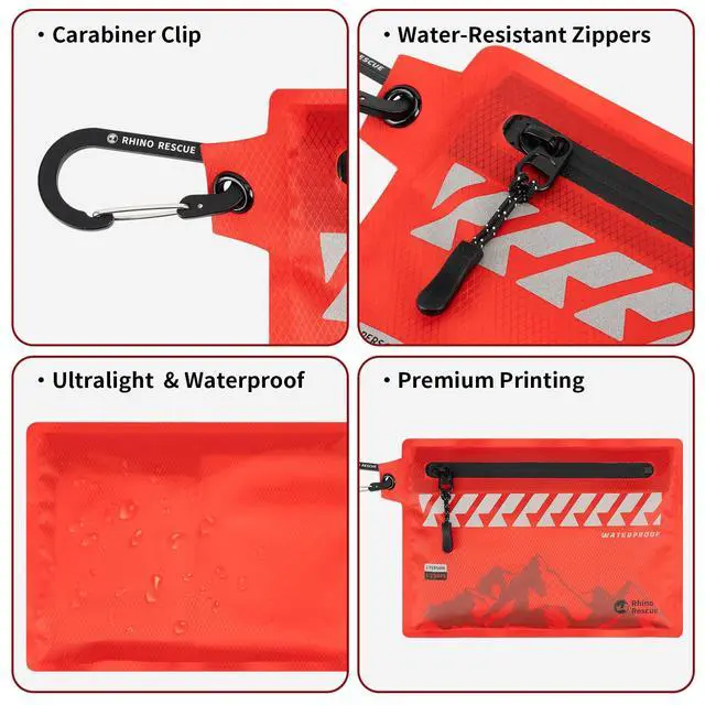 Alt view image 4 of 6 - Waterproof First Aid Kit, 114pc Ultralight Compact Gear | Medical Kit for Backpacking, Cycling, Travel, Vehicles, Climbing, Easy to Carry in a Carry-on