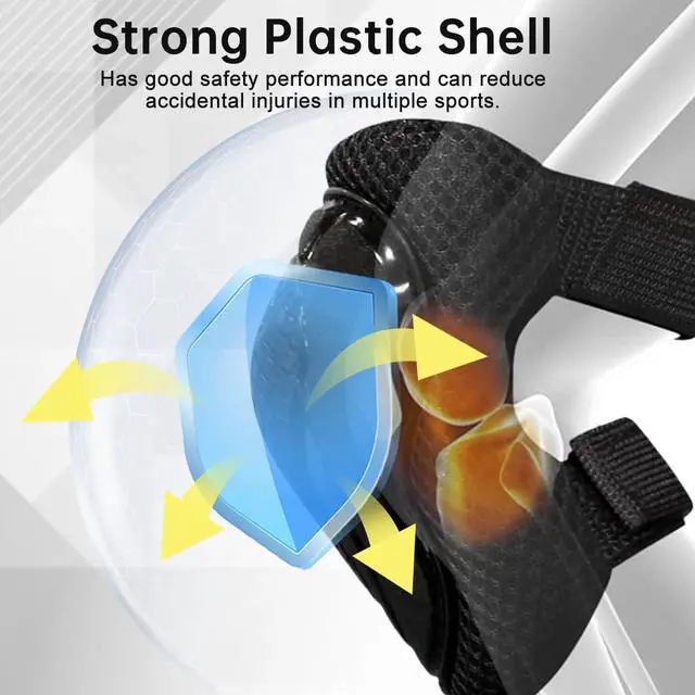 Alt view image 4 of 7 - Adults Teens Unisex Adjustable Knee Elbow Wrist Braces Protective Pads Set for Skateboard Cycling Roller Skating and Other Outdoor Sports Safety Protective Gear Pads Guards Set (Black)