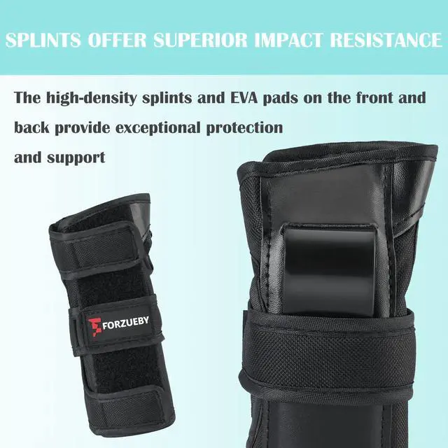 Alt view image 2 of 5 - Wrist Guards (1 Pair) for Roller Skating, Skateboarding,Snowboarding and Rollerblade, Adult and Kids Sports Protection Wrist Guard (M)