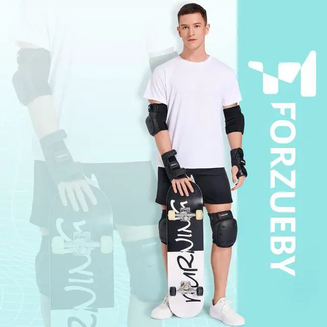 Alt view image 5 of 5 - Wrist Guards (1 Pair) for Roller Skating, Skateboarding,Snowboarding and Rollerblade, Adult and Kids Sports Protection Wrist Guard (M)