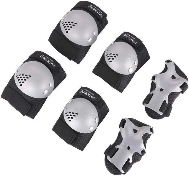 Main image of Kids/Youth Knee Pads Elbow Pads Wrist Guards Set for 3-15 Years, Child Protective Gear Set for Multi-Sports Outdoor, Roller Skates, Cycling, BMX Bike, Skateboard, Inline Skating, Scooter