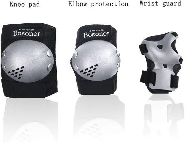 Alt view image 2 of 7 - Kids/Youth Knee Pads Elbow Pads Wrist Guards Set for 3-15 Years, Child Protective Gear Set for Multi-Sports Outdoor, Roller Skates, Cycling, BMX Bike, Skateboard, Inline Skating, Scooter