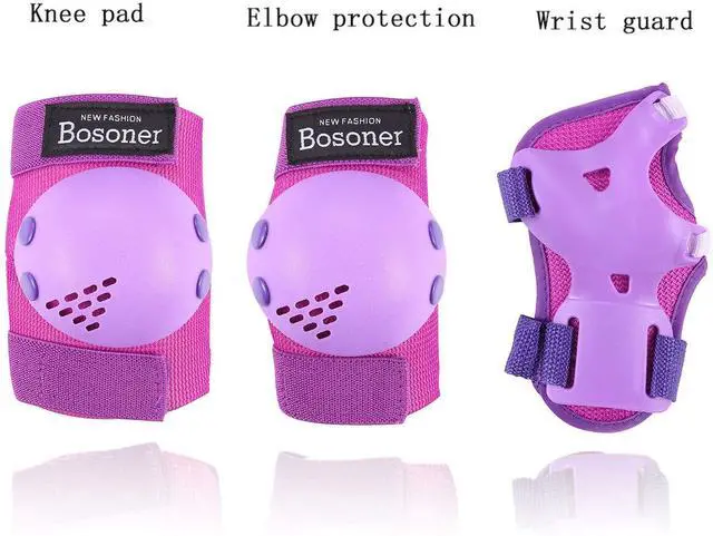 Alt view image 2 of 7 - Kids/Youth Knee Pads Elbow Pads Wrist Guards Set for 3-15 Years, Child Protective Gear Set for Multi-Sports Outdoor, Roller Skates, Cycling, BMX Bike, Skateboard, Inline Skating, Scooter