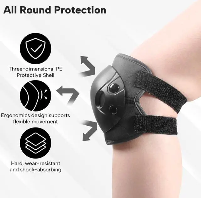 Alt view image 2 of 6 - Kids Knee Pads Elbow Pads and Wrist Guard Protective Gear Set | Alien-shaped Hard Shell,6PCS Protective Gear Set,for Skateboarding,Roller Skating,Inline Skating, Scooter Riding,BMX