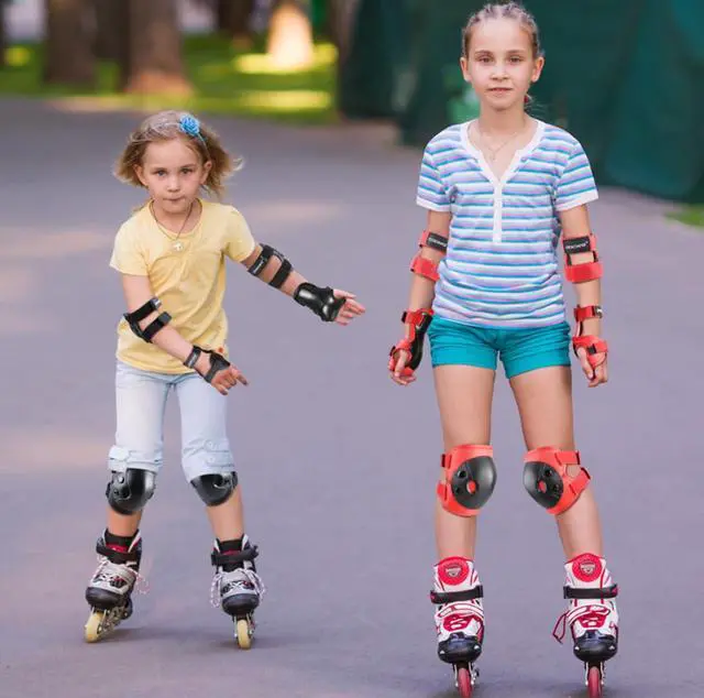 Alt view image 6 of 6 - Kids Knee Pads Elbow Pads and Wrist Guard Protective Gear Set | Alien-shaped Hard Shell,6PCS Protective Gear Set,for Skateboarding,Roller Skating,Inline Skating, Scooter Riding,BMX