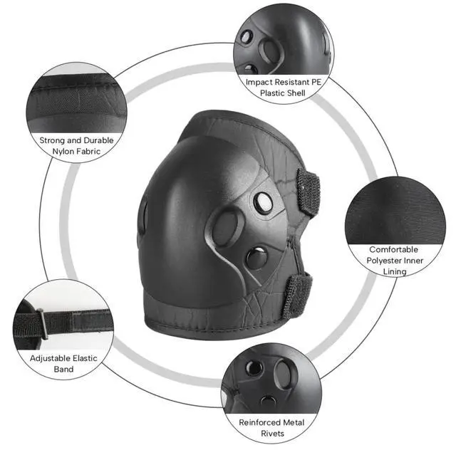 Alt view image 4 of 6 - Kids Knee Pads Elbow Pads and Wrist Guard Protective Gear Set | Alien-shaped Hard Shell,6PCS Protective Gear Set,for Skateboarding,Roller Skating,Inline Skating, Scooter Riding,BMX
