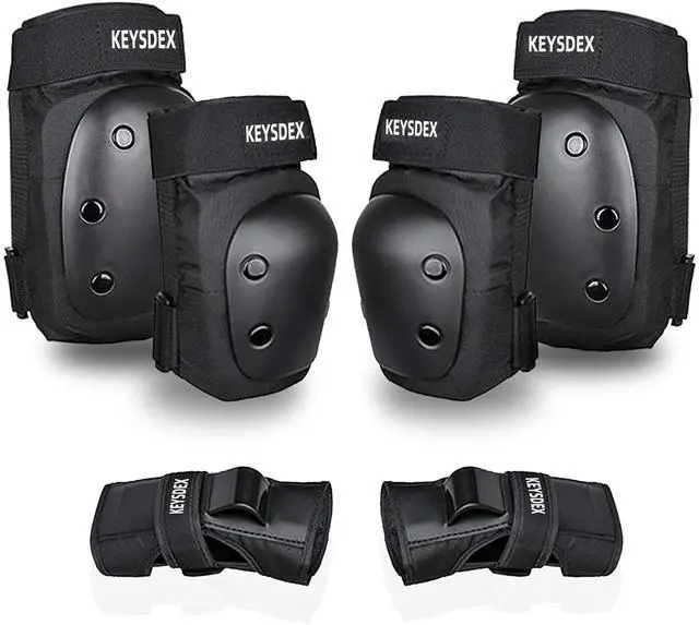 Main image of Knee Pads Elbow Pads Wrist Guards 6-in-1 Protective Gear Set Kids | Impact Protection for Roller Skating Skateboarding Inline Skating Cycling Scooter BMX Adjustable Breathable S