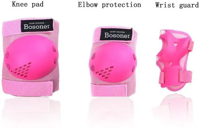 Alt view image 2 of 6 - Kids/Youth Knee Pads Elbow Pads Wrist Guards Set for 3-15 Years, Child Protective Gear Set for Multi-Sports Outdoor, Roller Skates, Cycling, BMX Bike, Skateboard, Inline Skating, Scooter