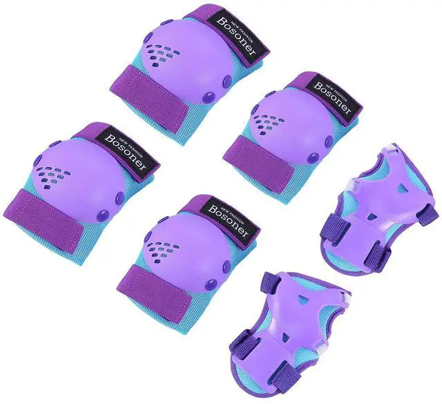 Main image of Kids/Youth Knee Pad Elbow Pads Set for 3-15 Year, Child Protection Pads for Girls/Boys, for Sports Roller Skates, Cycling, BMX Bike, Skateboard, Inline Rollerblading, Skating, Scooter, Riding