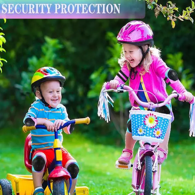 Alt view image 6 of 7 - Kids/Youth Knee Pads and Elbow Pads Set for Kids 3-14 Years Boys Girls Protective Gear Set Adjustable Knee Pads, Elbow Pads, Wrist Guards Skateboard Skating Skiing Cycling Biking Running Scooter