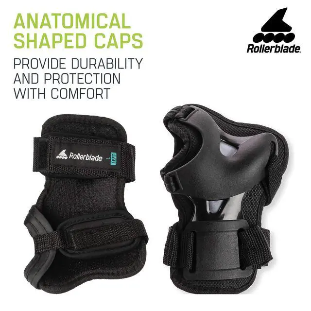 Alt view image 3 of 6 - Skate Gear Wrist Pad Protective Gear, Unisex, Multi Sport Protection, Black, L