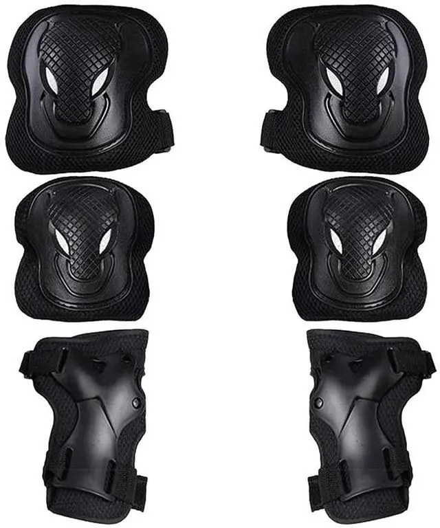 Main image of 6 Pcs Adult Women/Men Knee Elbow Wrist Protective Pads Set,Adult Knee Pads Elbow Pads Wrist Guards Protector Protective Gear,for Scooter, Skateboard, Bicycle, Inline Skating