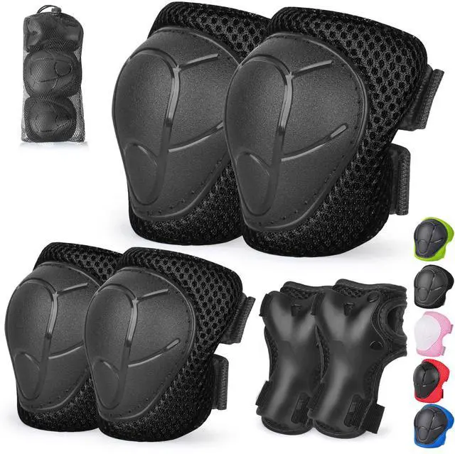 Main image of Kids/Youth Knee Pad Elbow Pads Guards Protective Gear Set for Children 3-14 Years Skateboard Roller Skating Skiing Rollerblading Cycling BMX Biking Running Scooter