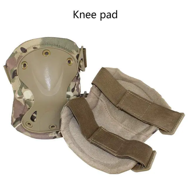 Alt view image 7 of 7 - Tactical Combat Knee & Elbow Protective Pads Set, MC03 | for Outdoor CS Paintball Game Cycling Safety Skateboarding Gear Skates Knee Protection Guard Pads