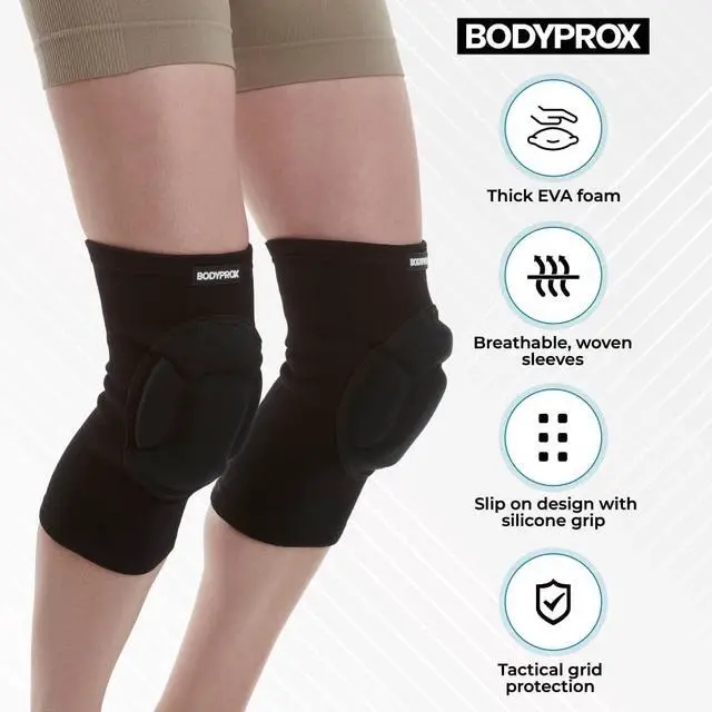 Alt view image 3 of 6 - Protective Knee Pads, Thick Sponge Anti-slip Knee Sleeve