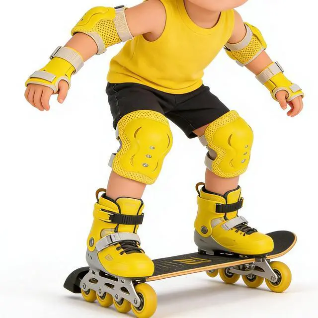 Alt view image 2 of 2 - Kids Knee Pads Elbow Pads with Wrist Guards, Child Protective Gear Set for Roller Skates