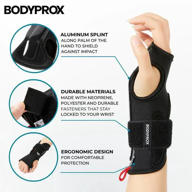 Alt view image 3 of 7 - Wrist Guards (1 Pair) for Snowboarding, Skateboarding and Inline Skating, Sports Protection Wrist Guard (Medium)