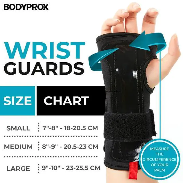 Alt view image 4 of 7 - Wrist Guards (1 Pair) for Snowboarding, Skateboarding and Inline Skating, Sports Protection Wrist Guard (Medium)