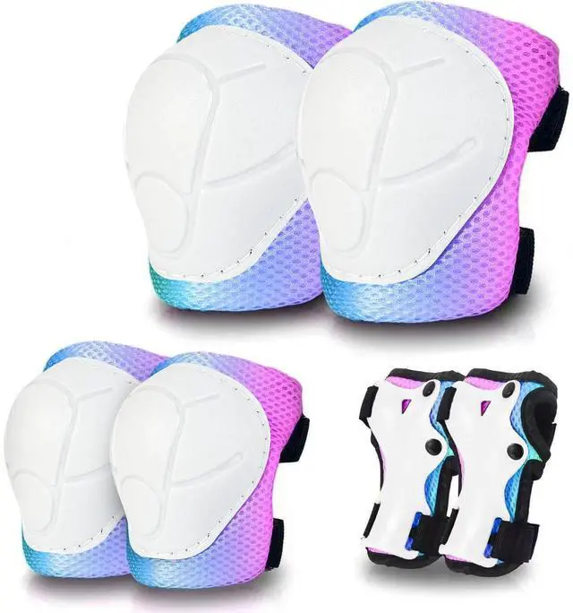 Main image of Skateboard Pads Kids/Youth/Adult Shield Elbow Pads and Wrist Guards Protective Gear,Strong Double Straps&Adjustable Easy-Fix Clips for Skateboarding,Rollerblading,ScooterRoller,Skating,Bicycle