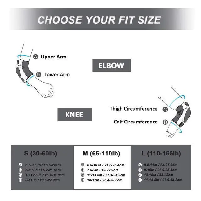 Alt view image 7 of 7 - Adult-Youth-Kids Knee-Elbow-Pads Wrist-Guards - Skateboard Roller Inline Ice Skate BMX Bike Scooter Protective Gear Set