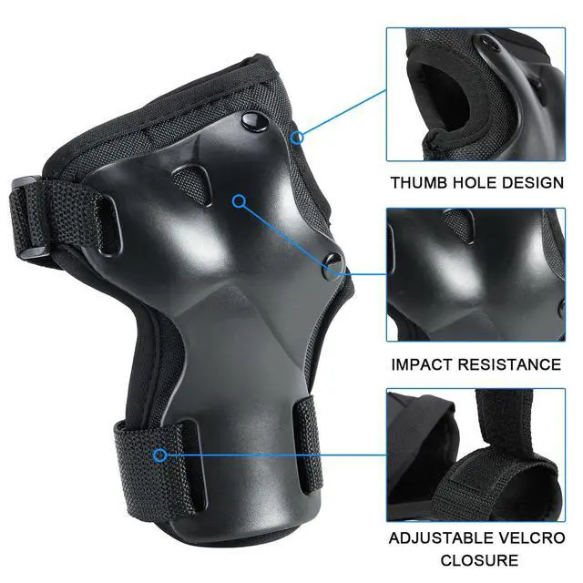 Alt view image 2 of 7 - Wrist Guard Skating Protective Gear Kids and Adult Wrist Guards, Wrist Pads for Skating Skateboarding Snowboarding Ice Skating Wrist Guards