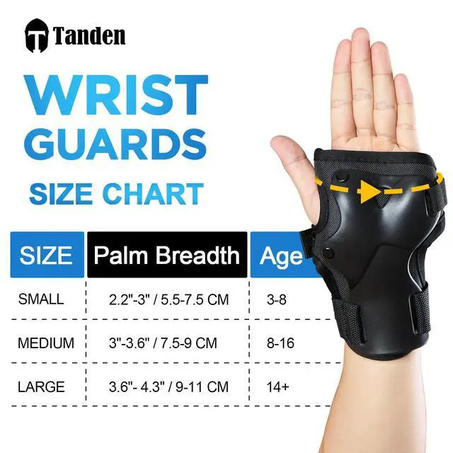 Alt view image 4 of 7 - Wrist Guard Skating Protective Gear Kids and Adult Wrist Guards, Wrist Pads for Skating Skateboarding Snowboarding Ice Skating Wrist Guards
