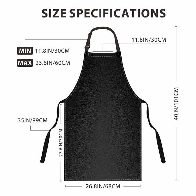 Alt view image 2 of 7 - 2 Pack Waterproof Apron Rubber Vinyl Heavy Duty Aprons for Adults - Chemical Resistant Adjustable Bib 40" Extra Long Industrial Work Apron for Grilling Dishwashing Lab Kitchen Butcher