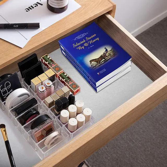 Alt view image 7 of 7 - Clear Acrylic Compact Makeup Organizer Blush Eyeshadow Powder Vanity Holder