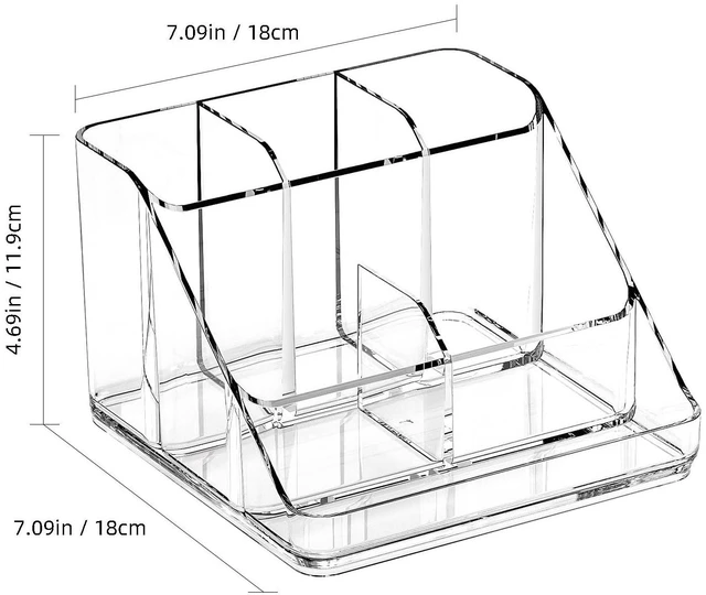 Alt view image 2 of 7 - APLOP Makeup Organizer Tray, 6-Compartment Vanity Makeup Organizer for Jewelry, Hair Accessories, Bathroom Counter or Dresser