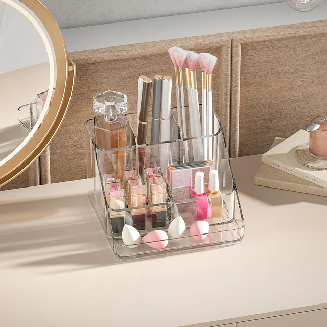 Alt view image 4 of 7 - APLOP Makeup Organizer Tray, 6-Compartment Vanity Makeup Organizer for Jewelry, Hair Accessories, Bathroom Counter or Dresser