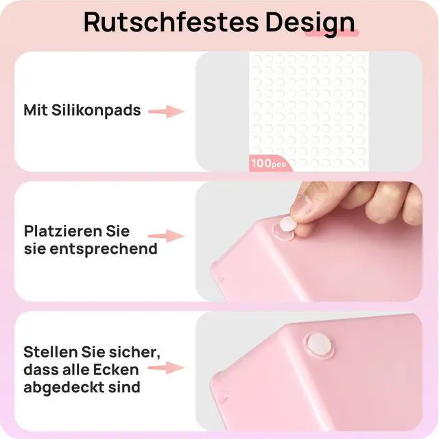 Alt view image 7 of 7 - 25 Pack Plastic Drawer Organizers with Non-slip Rubber Pads | 4-Size Versatile Makeup Organizer, Storage Containers Small Bins for Makeup, Jewelries, Bedroom, Kitchen Utensils and Office