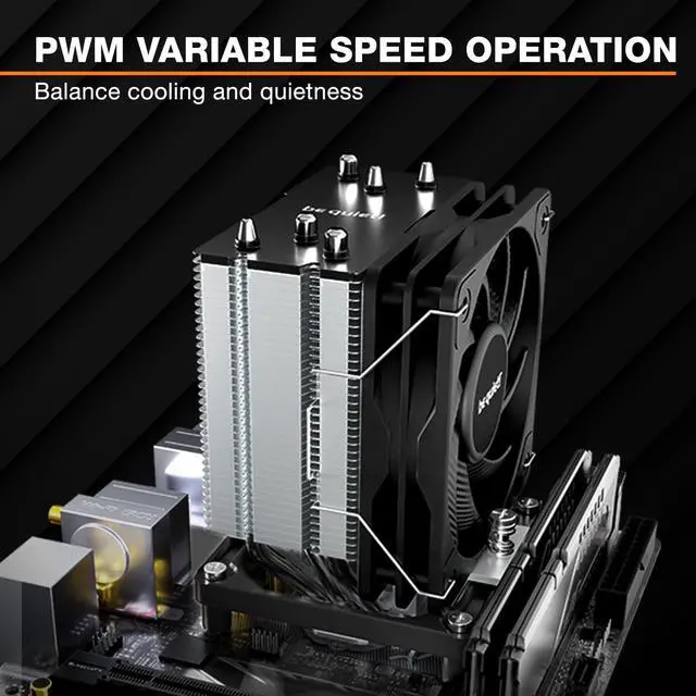 Alt view image 6 of 6 - Pure Rock Slim 3, CPU Cooler, 130 W TDP, 100 mm PWM be quiet! Fan, 3 Heatpipes, Asymmetric Design, Slim Tower