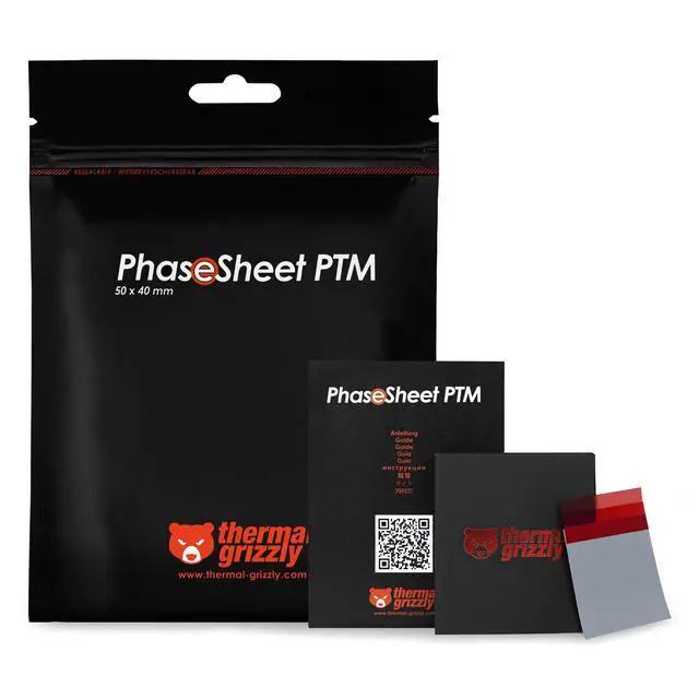 Alt view image 7 of 7 - PhaseSheet PTM (50x40mm) High Performance Thermal Pad | Phase Change Material - Durable, Not Electrically Conductive for CPU, GPU & Electronics Cooling