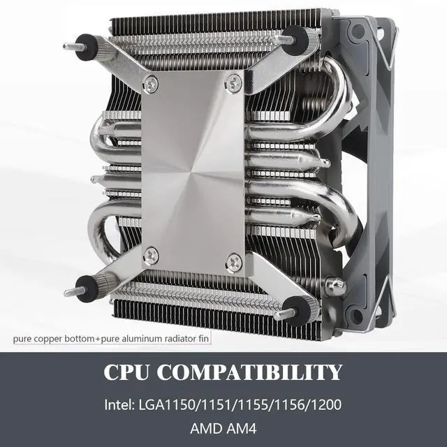 Alt view image 5 of 6 - AXP90 X36 Low Profile ITX CPU Cooler, 36mm Height, TL-9015 Slim PWM CPU Fan, Computer ITX Heatsink Cooler, for AMD:AM4 AM5/Intel LGA1150/1151/1200/1700