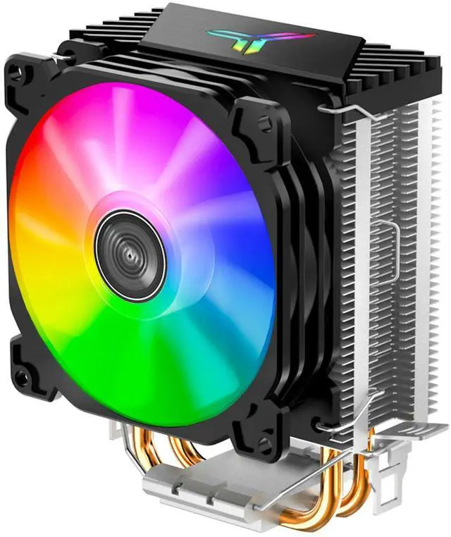 Alt view image 3 of 6 - CR-1200 RGB 92mm CPU Cooler RGB PC Fan for Intel i3/i5 and AMD CPUs Cooling Efficient Processors, high Cooling Potential and Sleek Design,128mmH,LGA 115X/1200/1700, AM4/AM5