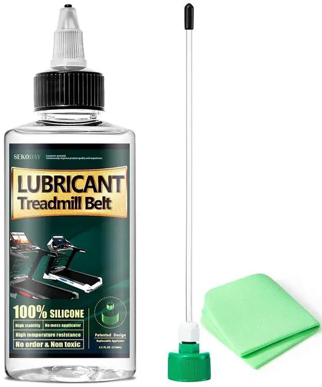Main image of Silicone Treadnmill Belt Lubricants/Lubes | 4.2 Ounce, High Temperature Resistant and Stable Lubricant,with Hard Application Tubes and Precision Screw Caps for Easy Use
